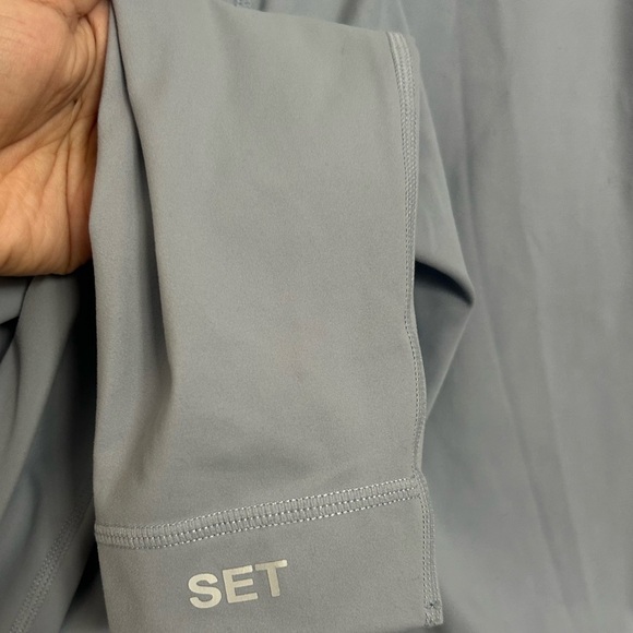 Set Active SportBody Light Blue  High-Waisted Leggings size medium athleisure - Picture 8 of 9